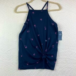 Floral Navy girls Top. Size 15/16. NWT